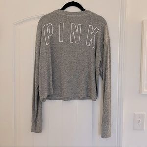 PINK Crew Neck Long Sleeve Tee
